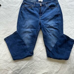 Sonoma Blue Straight Leg Jeans with Subtle Fading